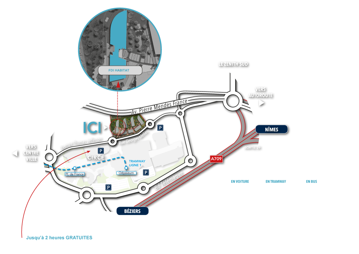 Plan d'accès FDI HABITAT